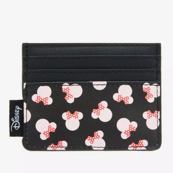 Loungefly Disney Minnie Mouse Pink Heads Mini Backpack with Cardholder NWT - Picture 7 of 7